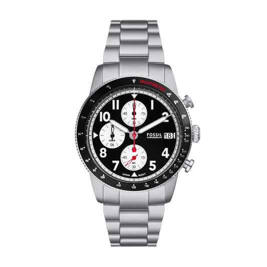 MEN'S SPORT TOURER CHRONOGRAPH STAINLESS STEEL WATCH, DIAL