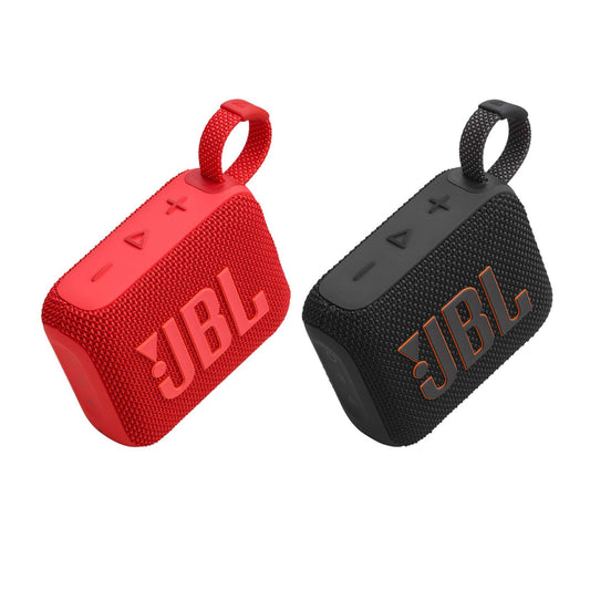 GO 4 ULTRA-PORTABLE BLUETOOTH SPEAKER - SET OF 2 RED/BLACK