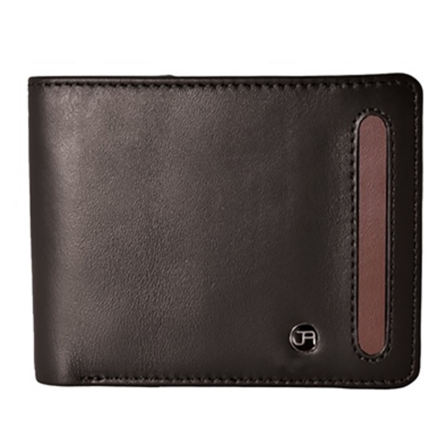 ORGANIC WALLET, TWO-TONE, BI-FOLD WALLET, BLACK/COGNAC