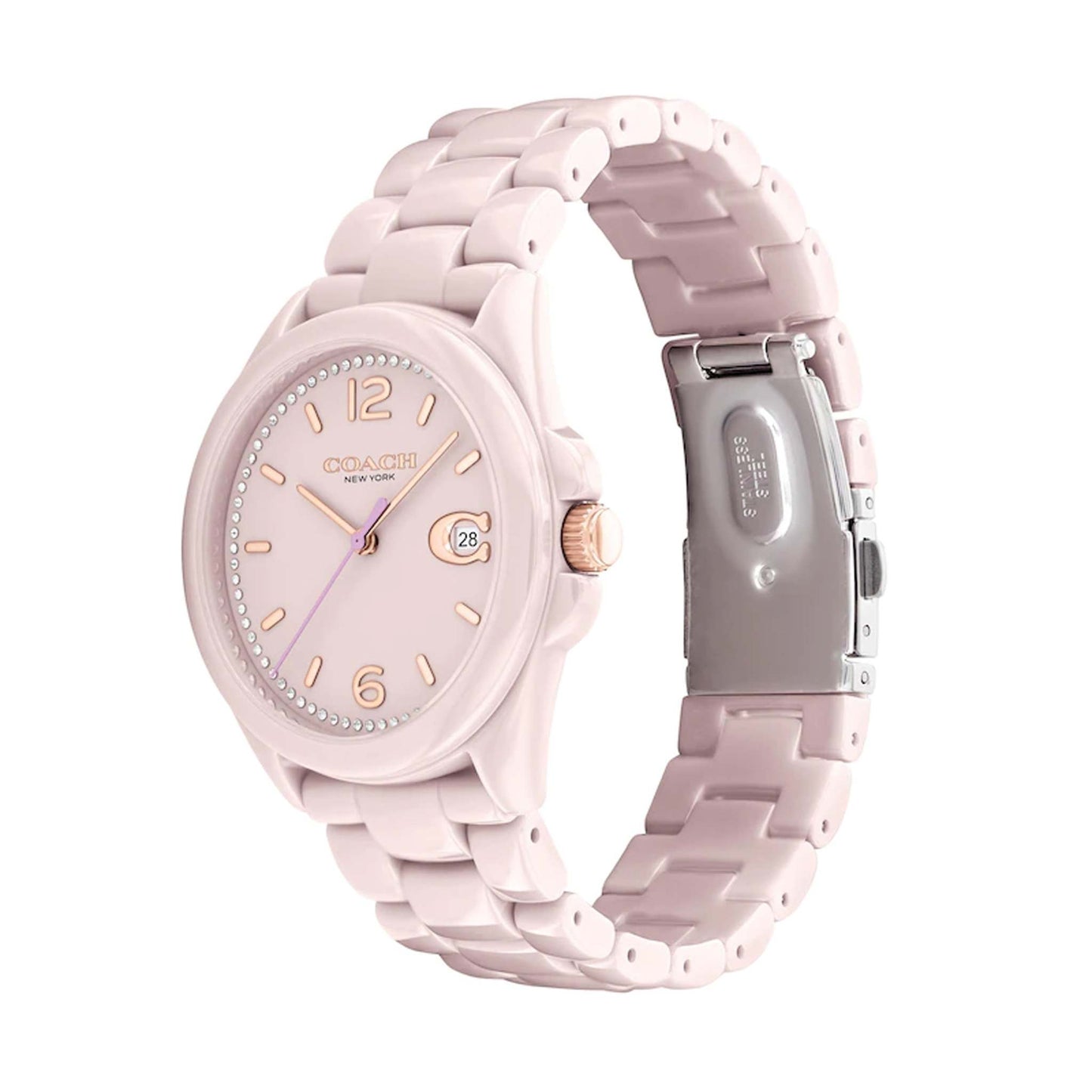 LADIES GREYSON BLUSH CERAMIC WATCH BLUSH