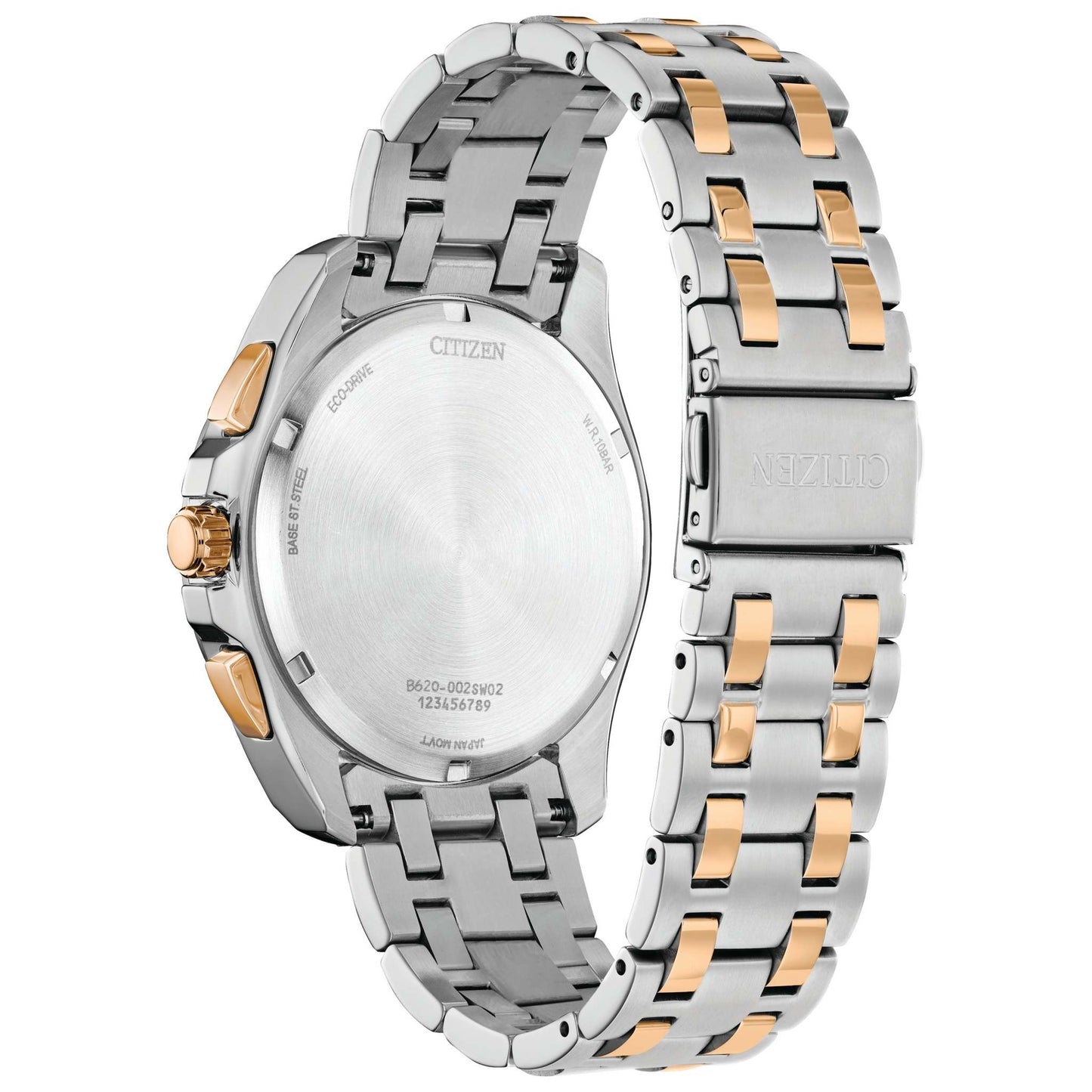 MEN'S PEYTEN ECO-DRIVE CHRONOGRAPH TWO-TONE STAINLESS STEEL WATCH