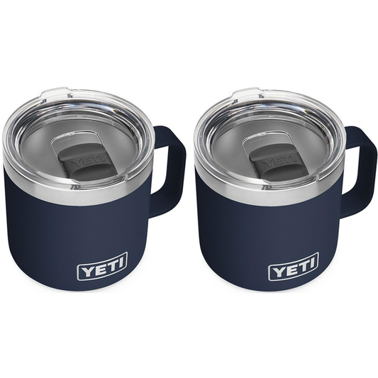 YETI RAMBLER 14 OZ. MUG WITH MAGSLIDER LID - NAVY (2-PACK)
