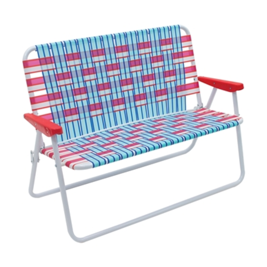 FOLDING WEB LOVE SEAT, MULTI