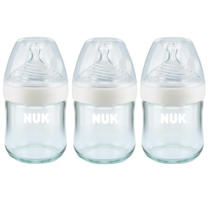 SIMPLY NATURAL GLASS 4OZ GLASS BOTTLE - 3-PACK