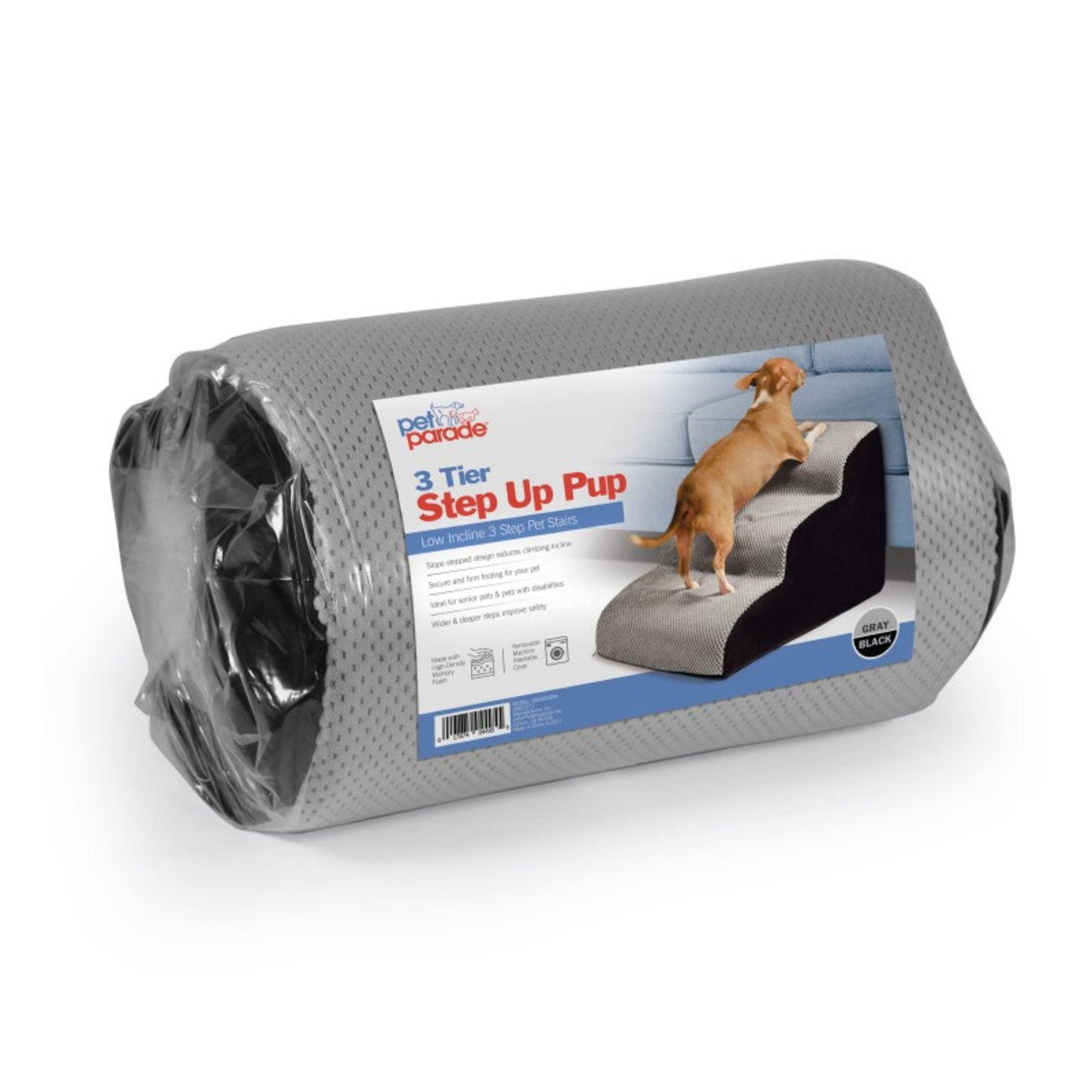 3 TIER STEP UP PUP - (GRAY)