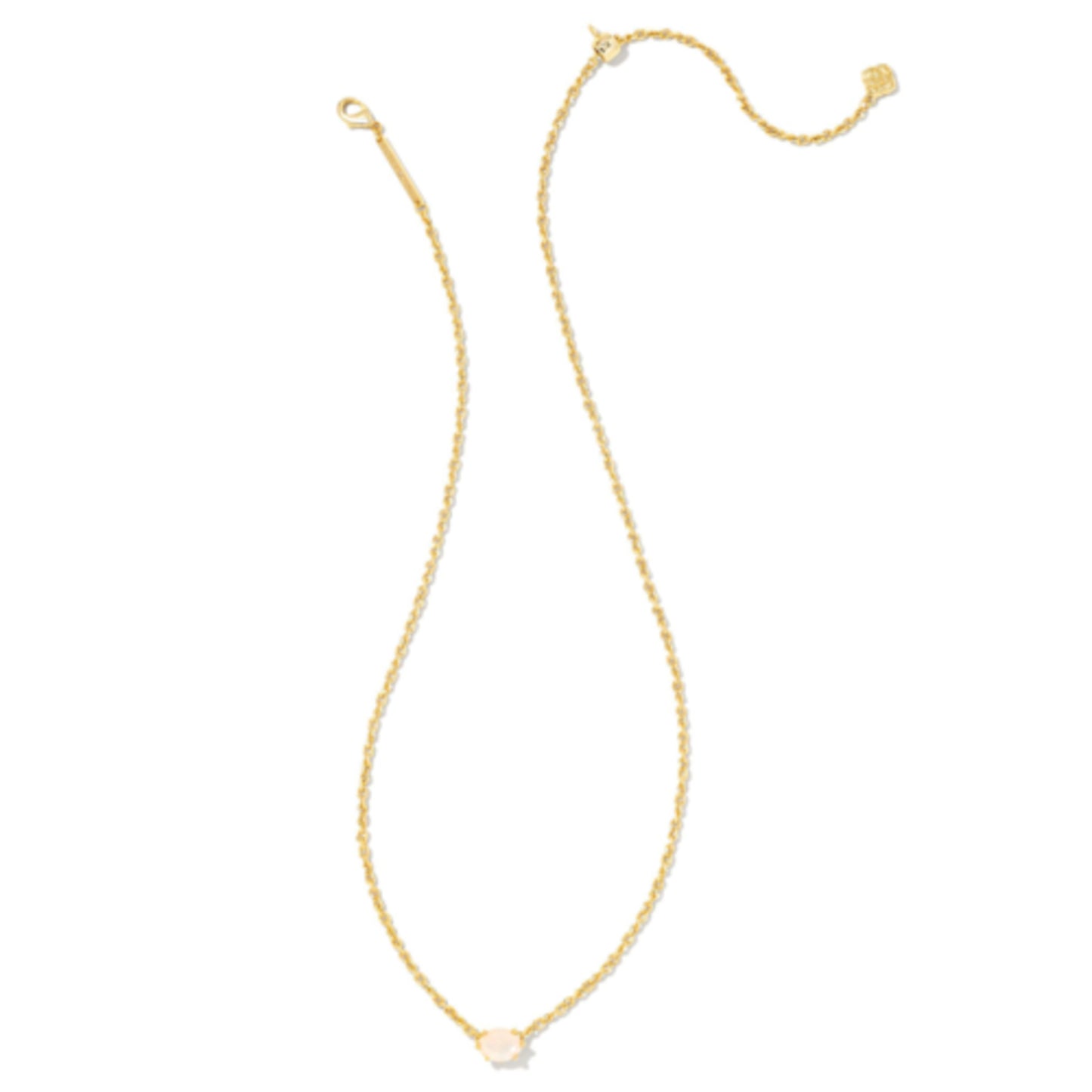 CAILIN GOLD PENDANT NECKLACE, CHAMPAGNE OPAL CRYSTAL
