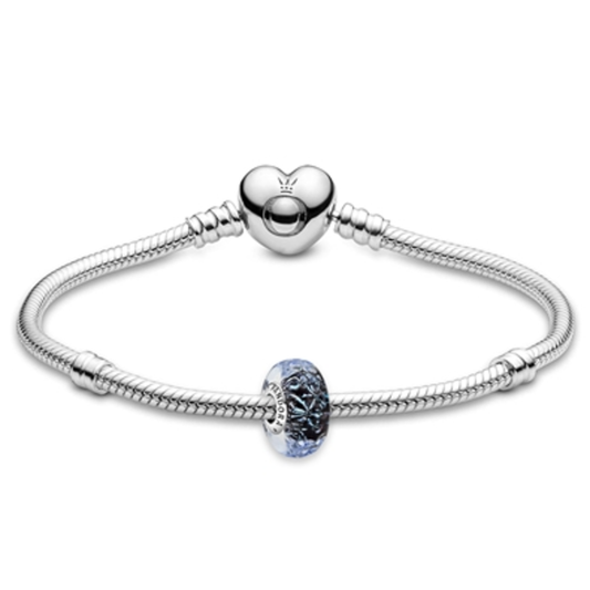WAVY DARK BLUE OCEAN BRACELET, 7.1"