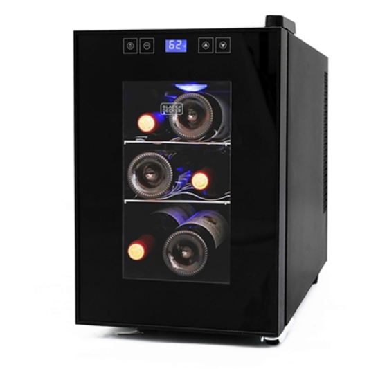 6 BOTTLE CAPACITY WINE CELLAR, BLACK