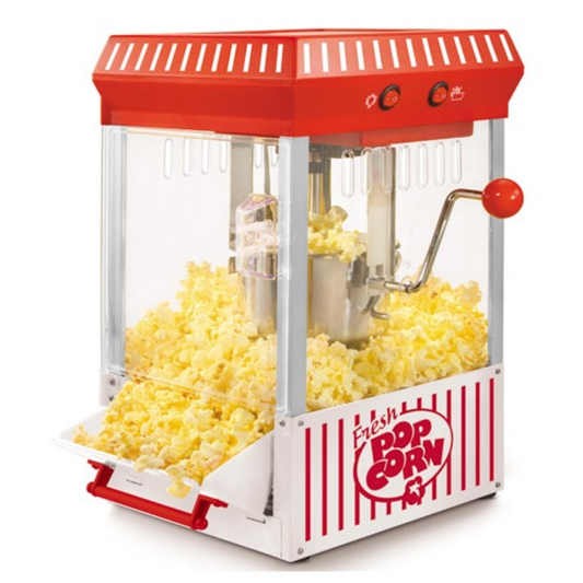 VINTAGE 10 CUP TABLE TOP POPCORN MAKER RED & WHITE