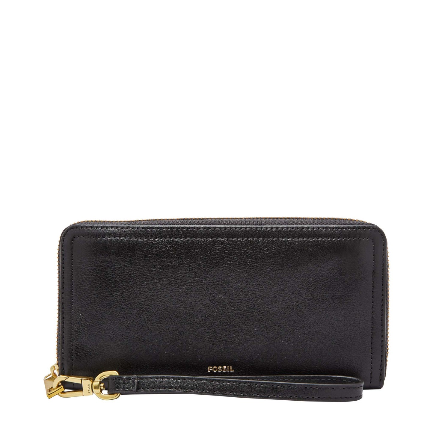 LOGAN LEATHER RFID ZIP AROUND CLUTCH WALLET