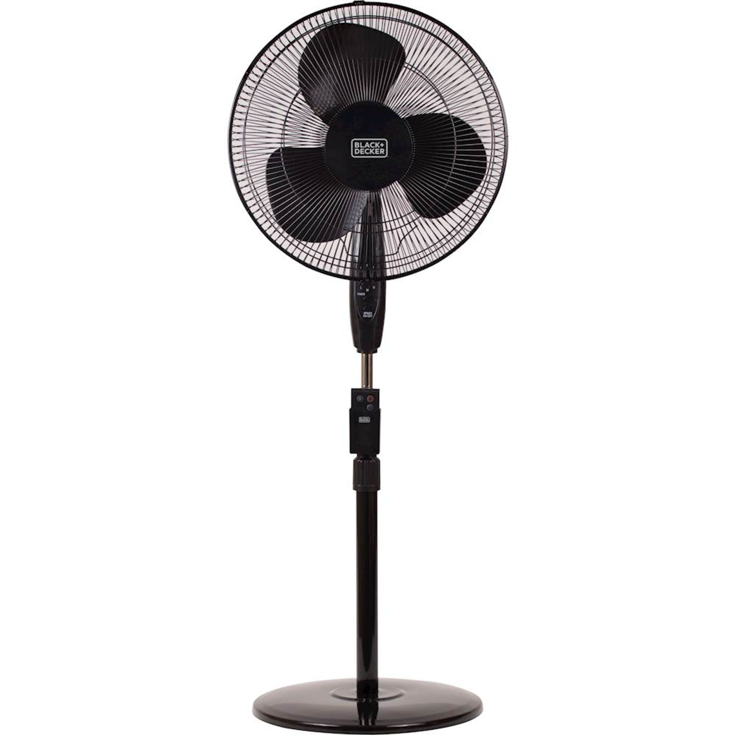 BLACK+DECKER 16 IN. STAND FAN WITH REMOTE, ROUND BASE - BLACK