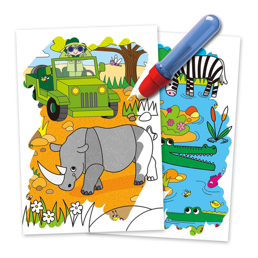 WATER MAGIC SAFARI COLOURING BOOK FOR CHILDREN
