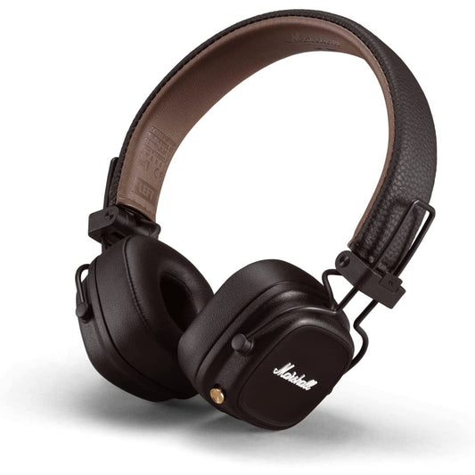 MARSHALL MAJOR IV BLUETOOTH HEADPHONES - BROWN