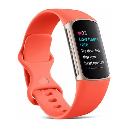 CHARGE 6 FITNESS TRACKER CORAL/CHAMPAGNE GOLD ALUMINUM