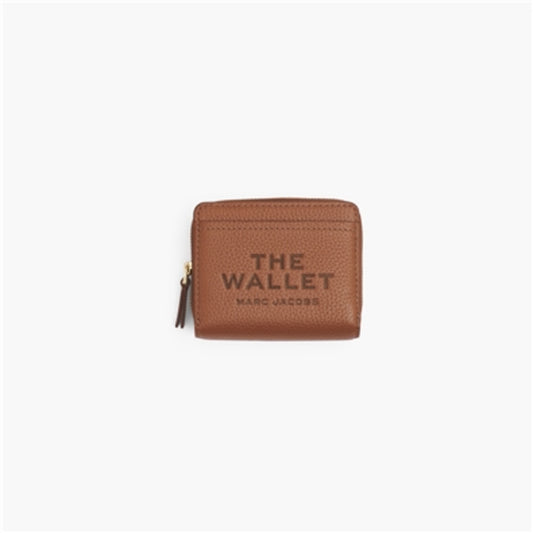 The Leather Mini Compact Wallet, Argan Oil