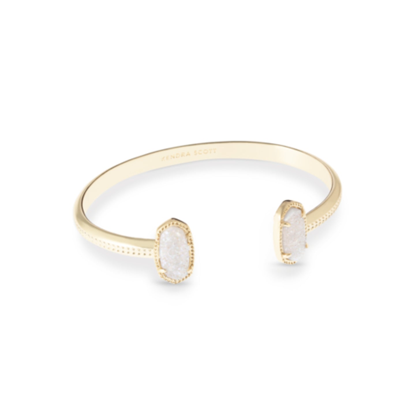 ELTON GOLD CUFF BRACELET, IRIDESCENT