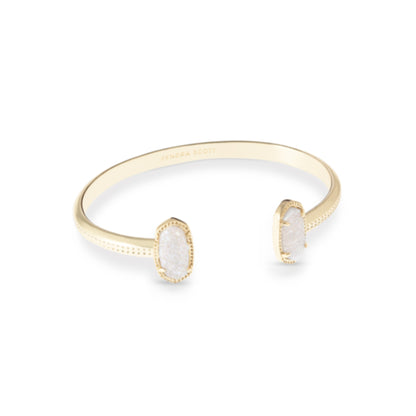 ELTON GOLD CUFF BRACELET, IRIDESCENT