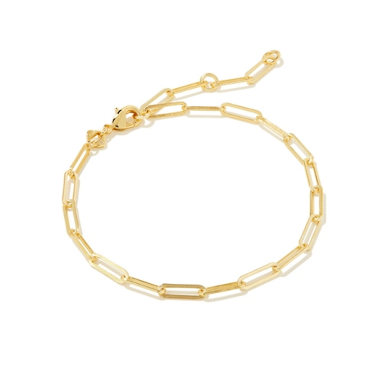COURTNEY PAPERCLIP BRACELET, GOLD