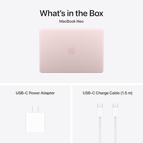 Apple 2026 MacBook Neo 13-inch Laptop with A18 Pro chip: Built for AI and Apple Intelligence, Liquid Retina Display, 8GB Unified Memory, 256GB SSD Storage; with AppleCare+ (3 years)