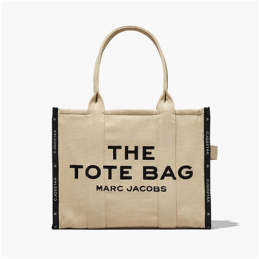 THE JACQUARD LARGE TOTE, WARM SAND