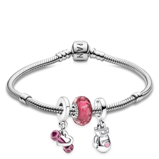 FIGHT LIKE A GIRL BRACELET, 8.3"
