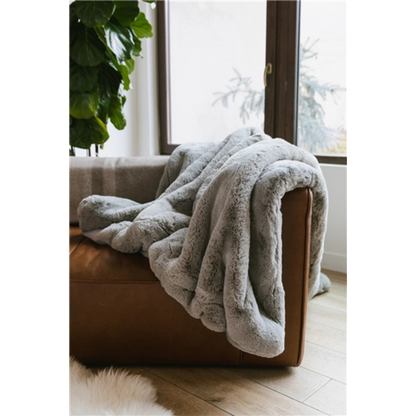 CUDDLE BLANKET, DOVE GREY - OVERSIZED THROW