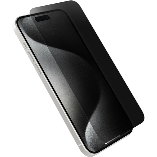 OTTERBOX PREMIUM PRO GLASS PRIVACY GUARD APPLE IPHONE 15 PRO MAX SCREEN PROTECTOR - CLEAR