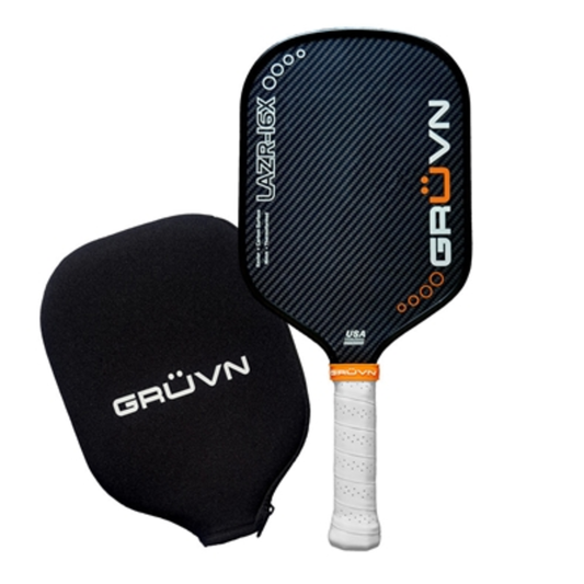 LAZR-16X PICKLEBALL PADDLE, BLUE/ORANGE, 16.5"