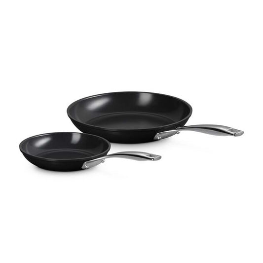 2PC ESSENTIAL NONSTICK CERAMIC FRY PAN SET