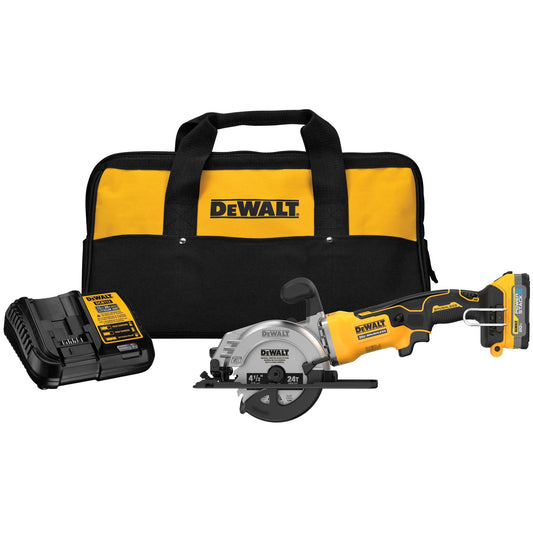 ATOMIC 20V MAX BRUSHLESS 4-1/2" CIRCULAR SAW KIT W/ POWERSTACK BATTERY