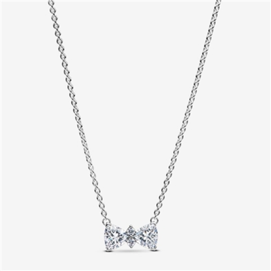 SPARKLING BOW NECKLACE