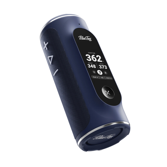 BLUE TEES THE PLAYER+ PREMIUM MAGNETIC GPS GOLF SPEAKER - NAVY