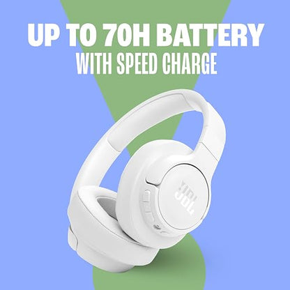 JBL Tune 770NC - Adaptive Noise Cancelling with Smart Ambient Wireless Over-Ear Headphones, Bluetooth 5.3, Up to 70H Battery Life with Speed Charge, Lightweight, Comfortable & Foldable Design