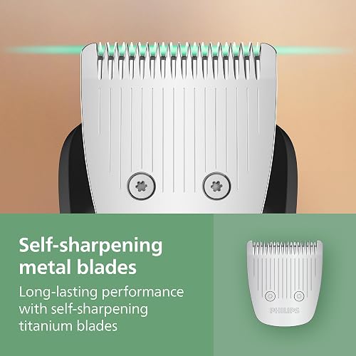 Norelco Philips All-in-One Series 7000 23-Piece Trimmer - Electric Shaver and Clipper for Face, Beard, Head & Body, Self-Sharpening Titanium Blades, 26 Length Settings (0.5-16 mm), MG7970/49
