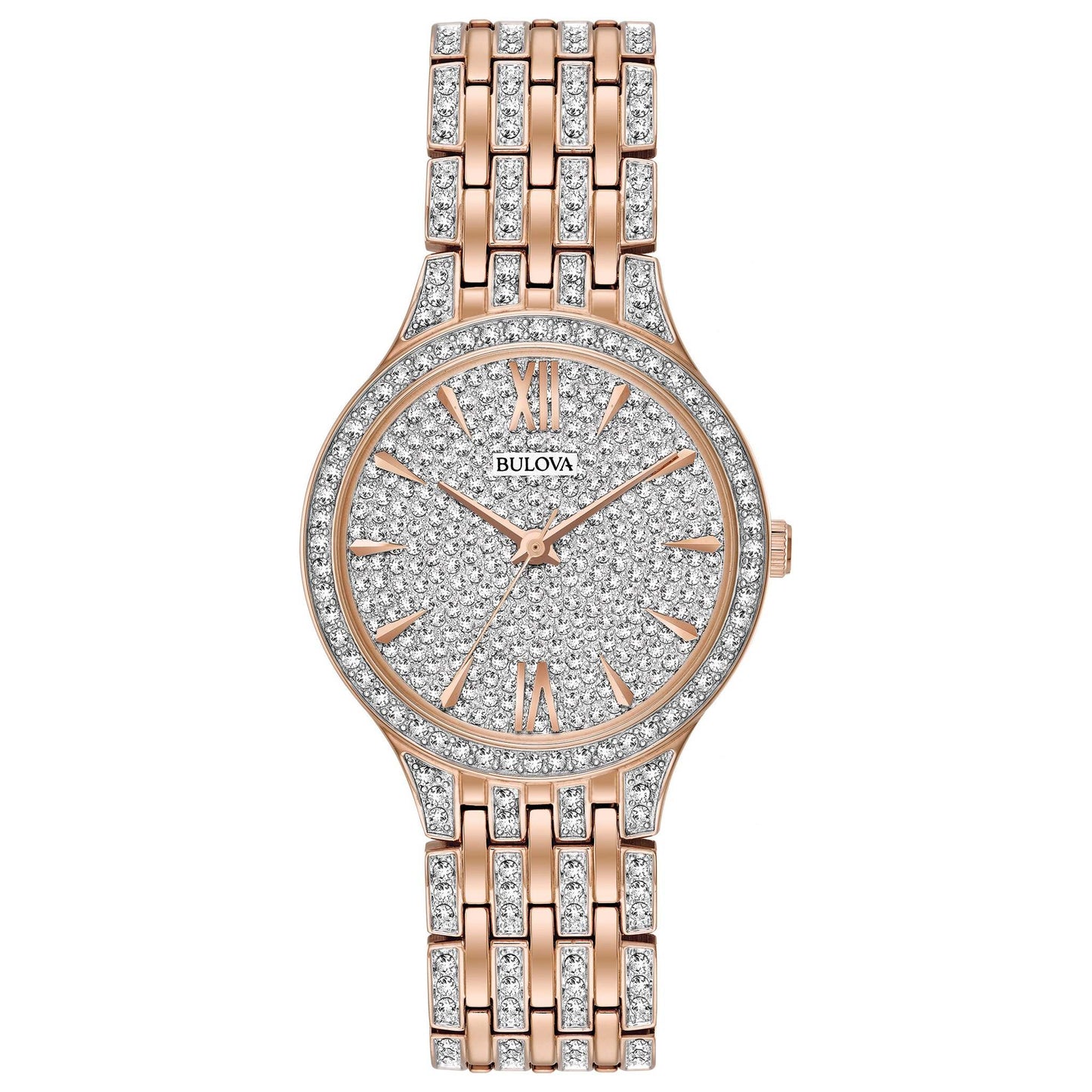 LADIES PHANTOM CRYSTAL COLLECTION TWO-TONE WATCH CRYSAL PAVE DIAL