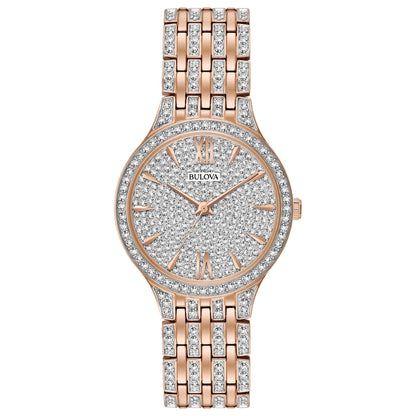 LADIES PHANTOM CRYSTAL COLLECTION TWO-TONE WATCH CRYSAL PAVE DIAL