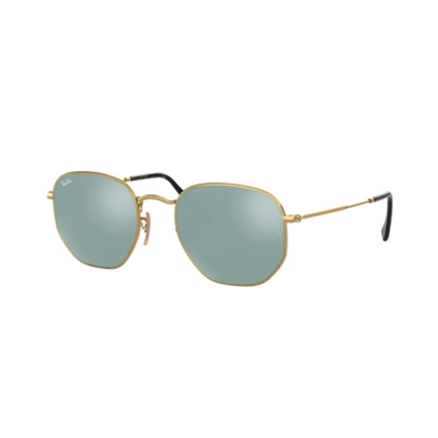 HEXAGONAL FLAT UNI NON-POLAR SUNGLASSES, GOLD, SILVER, 51