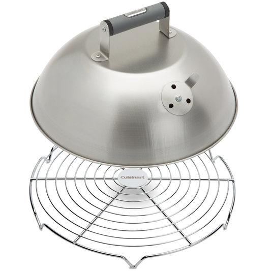 12.25" MELTING DOME WITH BONUS WIRE RACK FOR COOKING VERSATILITY