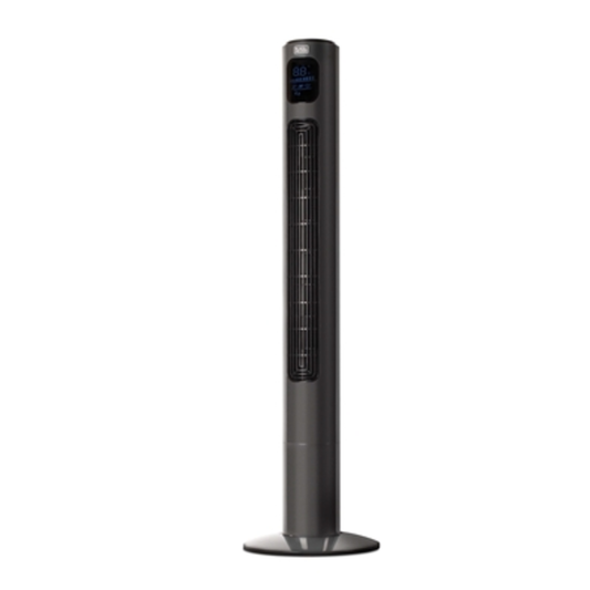 MINI OSCILATING FAN TOWER, BLACK, 13"