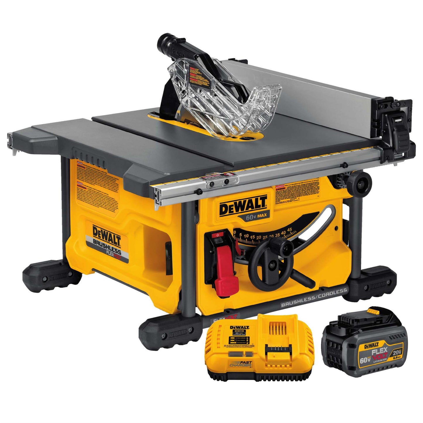 FLEXVOLT 60V TABLE SAW KIT W/ 1 BATTERY