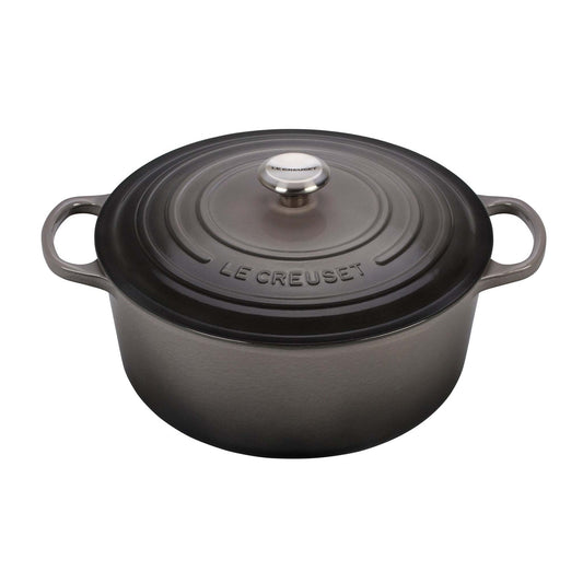 9QT SIGNATURE CAST IRON ROUND DUTCH OVEN OYSTER