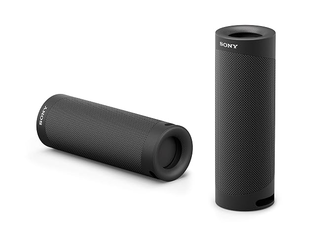 Sony SRS-XB23 - Super-Portable, Powerful and Durable, Waterproof, Wireless Bluetooth Speaker with Extra BASS – Black