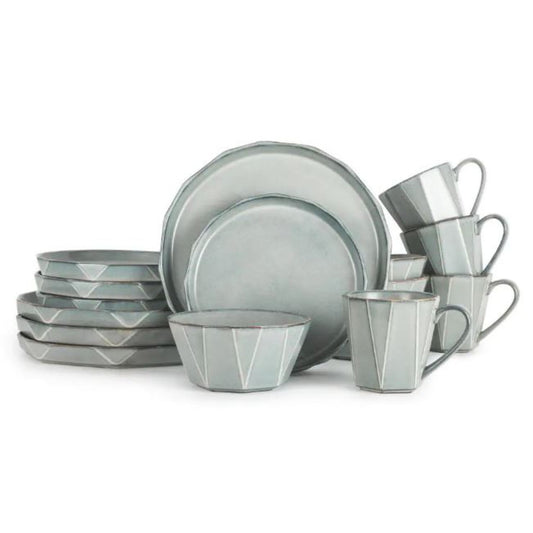 TABLE12 16PC STONEWASHED DINNERWARE SET