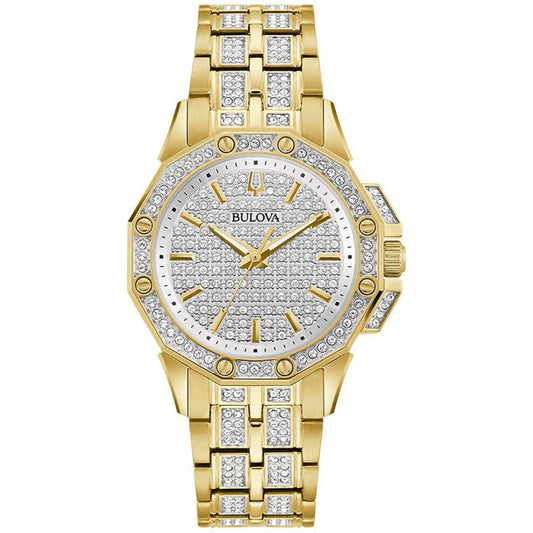 LADIES OCTAVA CRYSTAL STAINLESS STEEL WATCH CRYSTAL DIAL