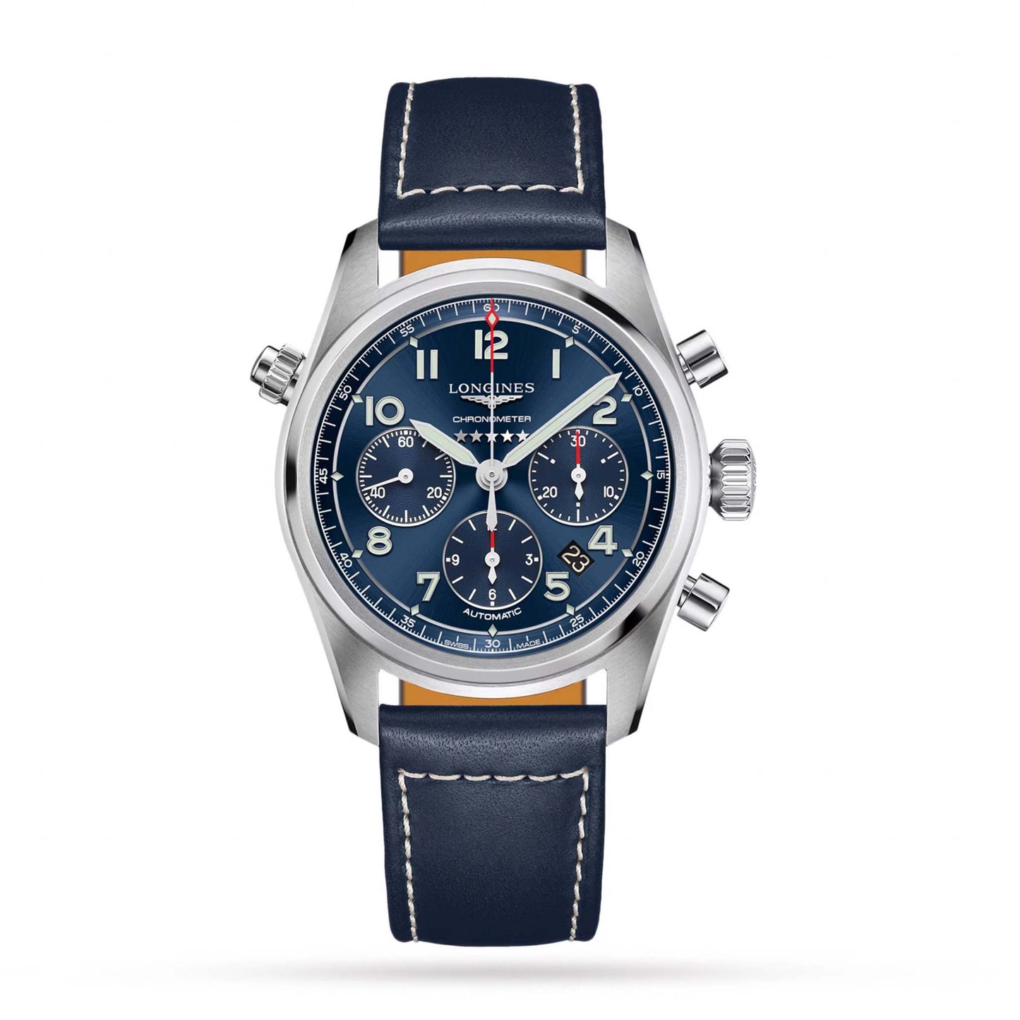 MEN'S SPIRIT AUTOMATIC CHRONOGRAPH & BLUE LEATHER WATCH