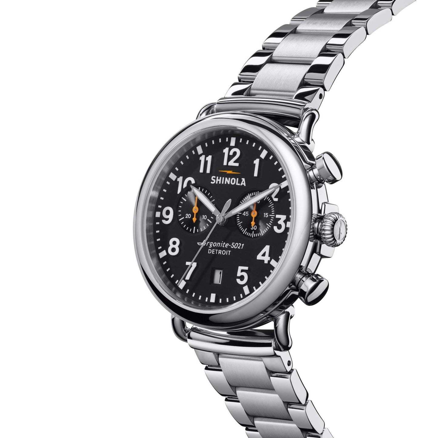 UNISEX RUNWELL CHRONO STAINLESS STEEL WATCH