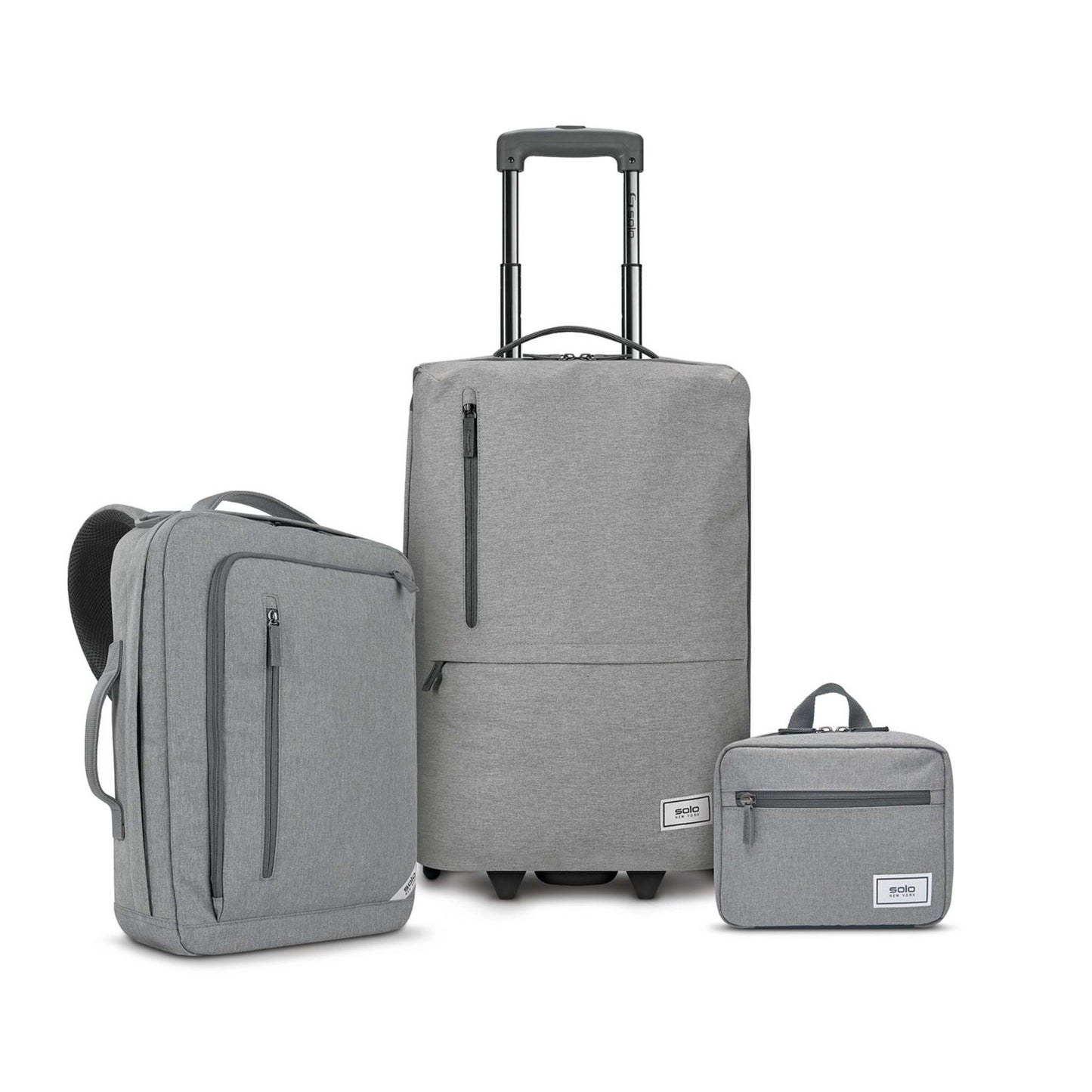 TRAVEL TRIO BUNDLE - CARRY-ON BACKPACK & TOILETRY KIT