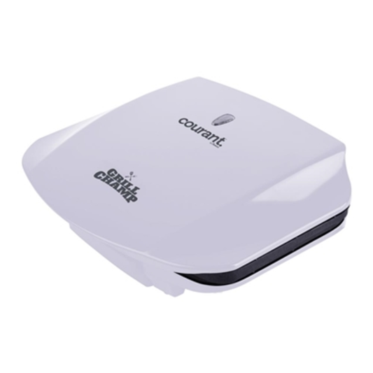 COURANT GRILL CHAMP 4-SERVING GRILL, WHITE