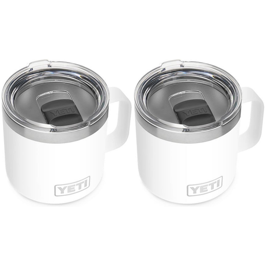 YETI RAMBLER 14 OZ. MUG WITH MAGSLIDER LID - WHITE (2-PACK)