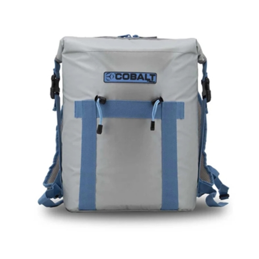 SOFT SIDED COOLER BACKPACK, GRAY, 24 CANS